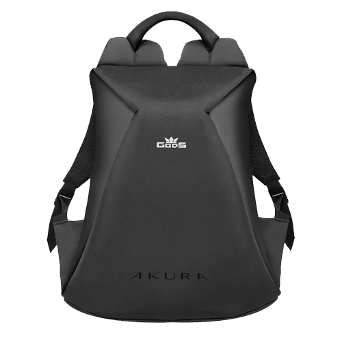 Gods Akura Anti-Theft Design, Water Resistant Fabric, Laptop Backpack (Black, 15.6 inch, 22 L)